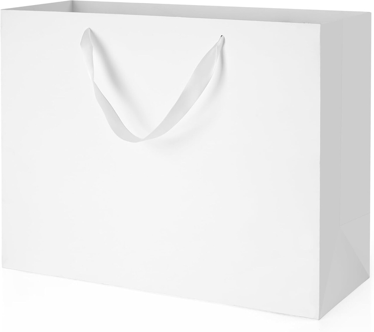 White Gift Bags With Handles: 16x6x12 Inch 3pcs Extra Large White Paper Gags Bulk For Party Shopping Birthday Wedding
